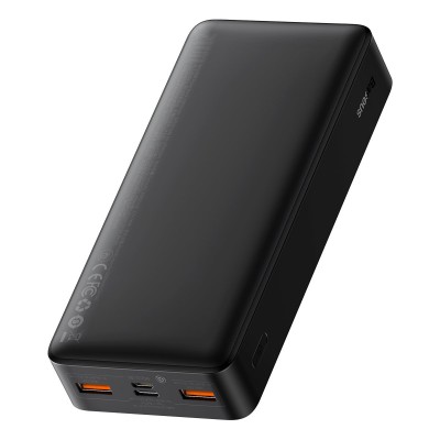 Baseus Bipow fast charging powerbank 20000mAh 20W black (Overseas Edition) + USB-A - Micro USB cable 0.25m black (PPBD050501)