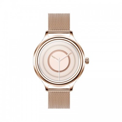 KUMI K3 Women 16mm (1,1" LED/Bluetooth/Καρδιακοί Παλμοί/Οξύμετρο/IP68 Αδιάβροχο) Χρυσό