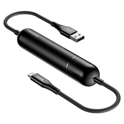 Baseus Energy 2in1 Power Bank External Batterie 2500 mAh + USB / Lightning Cable 2.4A black (CALXU-01)
