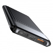 Baseus Thin Digital Power Bank External Batterie 10000 mAh QC3.0 2x USB 1x USB Type C 2.1A Quick Charge 3.0 black (PPYZ-C01)
