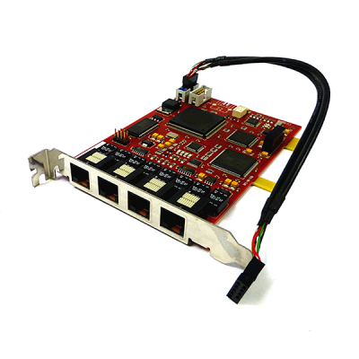 OptiLogix BRI-08-USB HyperUPC Voice Recording Device USB PC Card