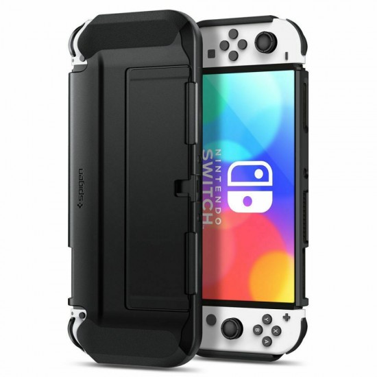 Spigen Thin Fit Πλαστική Θήκη Προστασίας για Χειριστήριο Switch OLED Μαύρη