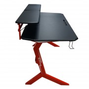 LC-POWER GAMING DESK WITH EXTRA SHELVES BLACK/RED