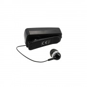 LAMTECH RETRACTABLE BT 5.0 CLIP ON HEADSET BLACK (HANGING CORD)