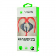 LAMTECH SPORT MOBILE EARPHONES WITH MIC RED
