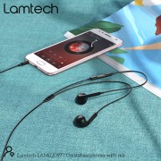LAMTECH HANDSFREE STEREO 3,5mm JACK WITH MIC BLACK