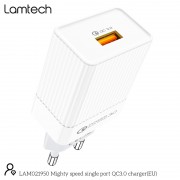 LAMTECH QUICK CHARGER USB3.0 18W WHITE