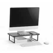 GEMBIRD RECTANGLE MONITOR STAND BLACK