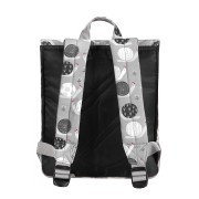 8848 BACKPACK FOR CHILDREN WITH SNAILS PRINT GREY