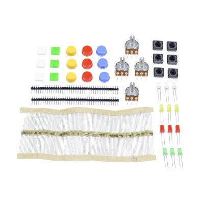 Arduino Parts Kit (Resistor/Potentiometer/Tact Switch/LED)
