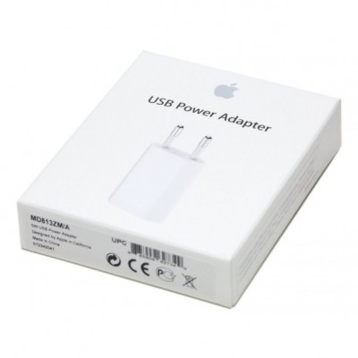 Φορτιστής ταξιδίου Αντάπτορας Apple A1400 USB 1000mAh MD813ZM/A white original