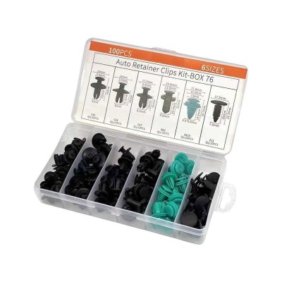 Σετ συνδετήρες αυτοκινήτου 6 τύπων - 100pcs - 180254