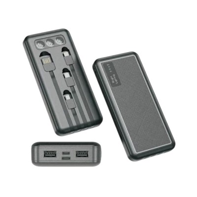 Powerbank - 4 in 1 - 10.000mAh - YZB0817 - 188171 - Black