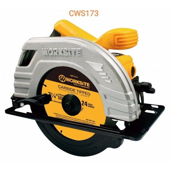 Δισκοπρίονο χειρός - CSW173 - 185mm - 1400W - Worksite - 611543 Δισκοπρίονο χειρός - CSW173 - 185mm - 1400W - Worksite - 611543
