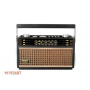 Επαναφορτιζόμενο ραδιόφωνο Retro - M1926BT - Meier - 416266 - Black/Gold