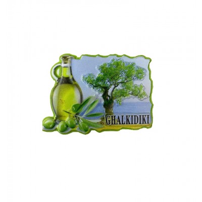Tουριστικό μαγνητάκι Souvenir – Σετ 12pcs - Resin Magnet - Chalkidiki - 678092