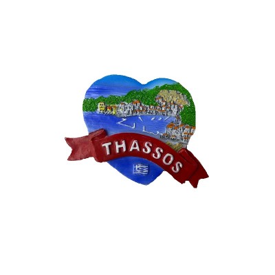 Tουριστικό μαγνητάκι Souvenir – Σετ 12pcs - Resin Magnet - Thassos - 678123