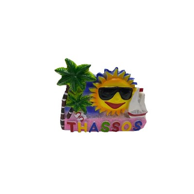Tουριστικό μαγνητάκι Souvenir – Σετ 12pcs - Resin Magnet - Thassos - 678134