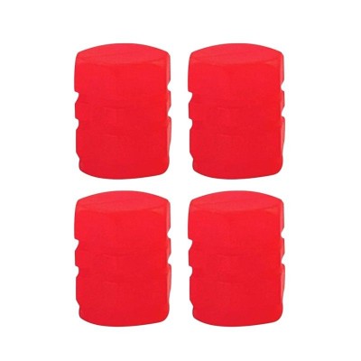 Καπάκι βαλβίδας ελαστικών αυτοκινήτου φωσφορίζον - R-Z17201-4U - 140532 - Red