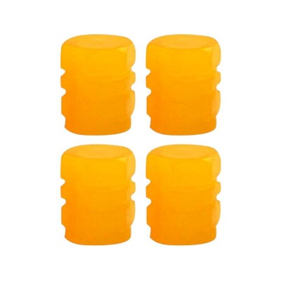 Καπάκι βαλβίδας ελαστικών αυτοκινήτου φωσφορίζον - R-Z17201-4U - 140532 - Orange