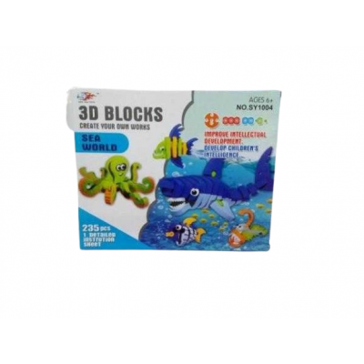 Συναρμολογούμενες φιγούρες DIY 3D - Ζώα της θάλασσας - 235pcs - EVASY1004 - 222292