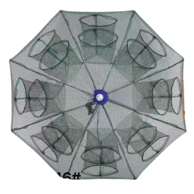 Πτυσσόμενη παγίδα ψαρέματος - Κιούρτος με 16 εισόδους - 931354