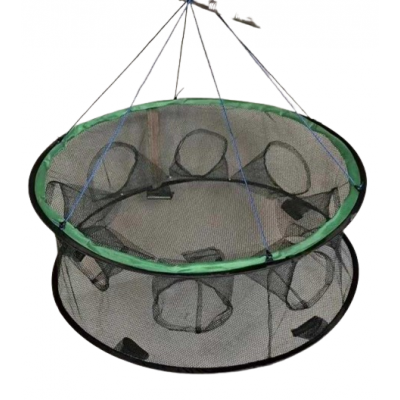 Πτυσσόμενη παγίδα ψαρέματος - Κιούρτος με 8 εισόδους - 70x26cm - 931379