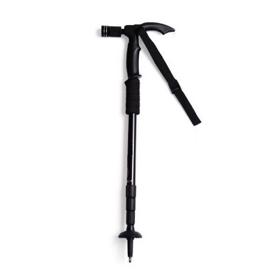 Τηλεσκοπικό μπαστούνι ορειβασίας με φακό - Μπατόν -138339 - Black