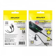 Καλώδιο φόρτισης & data - Type-C - CL-110T - Fast Charge - 5A - AWEI - 000840