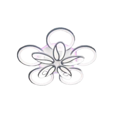 Φωτιστικό οροφής LED - Πλαφονιέρα με Dimmer - 5136-10WH+RGB - 943703