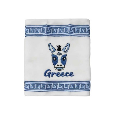 Πετσέτα ποτηρόπανο Souvenir με κέντημα - Σετ 12pcs - Greece - 416389