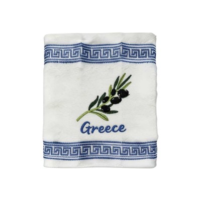 Πετσέτα ποτηρόπανο Souvenir με κέντημα - Σετ 12pcs - Greece - 416396