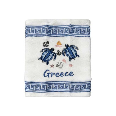 Πετσέτα ποτηρόπανο Souvenir με κέντημα - Σετ 12pcs - Greece - 416433
