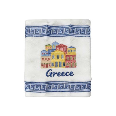 Πετσέτα ποτηρόπανο Souvenir με κέντημα - Σετ 12pcs - Greece - 416457