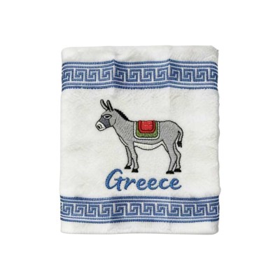 Πετσέτα ποτηρόπανο Souvenir με κέντημα - Σετ 12pcs - Greece - 416464
