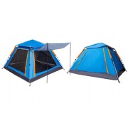 Σκηνή Camping 4 ατόμων με σκίαστρα - YB3021 - 2.4x2.4m - 960019 - Blue