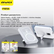 Powerbank ενσύρματης & μαγνητικής φόρτισης - P185K - AWEI - 004633 - White