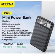 Powerbank - P17K - 10.000mah - 22.5W - AWEI - 005197