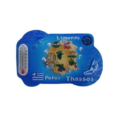 Tουριστικό μαγνητάκι Souvenir - Σετ 12pcs - Thassos - 678407