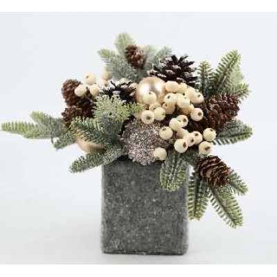 Χριστουγεννιάτικο επιτραπέζιο διακοσμητικό δεντράκι - YY24XS-YZG-2417 - 25cm - 715040