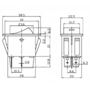 Διακόπτης φώτων ομίχλης οχημάτων On/Off - R-F13601-24-1U - 180927