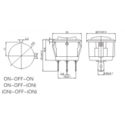 Διακόπτης οχημάτων On/Off - R-F13203A-33-4U - 180932