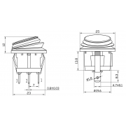 Διακόπτης οχημάτων On/Off - R-F13206A-33-2U - 180937