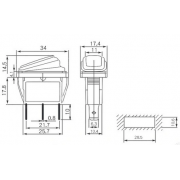 Διακόπτης οχημάτων On/Off - R-F13209B-23-2U - 2pcs - 180942