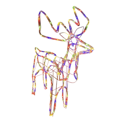 Χριστουγεννιάτικο φωτιζόμενο ελάφι LED - 11 - 272382 - RGB