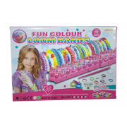 Σετ κατασκευής βραχιολιών DIY με λαστιχάκια - J197-3 - 1200pcs - 004260P