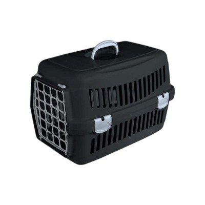Κλουβί μεταφοράς κατοικιδίου πλαστικό - Felix - 48x32.5x32.5cm - 005111 - Black/Grey