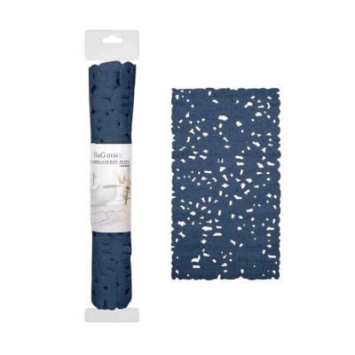 Αντιολισθητικό πατάκι μπάνιου - M0840 - 36x66cm - Blue - 21069