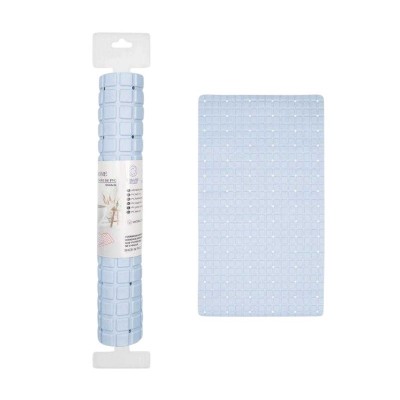 Αντιολισθητικό πατάκι μπάνιου - M0842 - 36x66cm - Light Blue - 21086