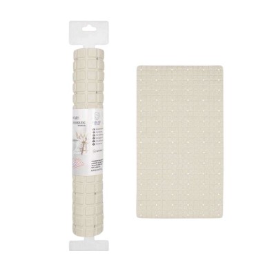 Αντιολισθητικό πατάκι μπάνιου - M0832 - 36x66cm - Beige - 21091